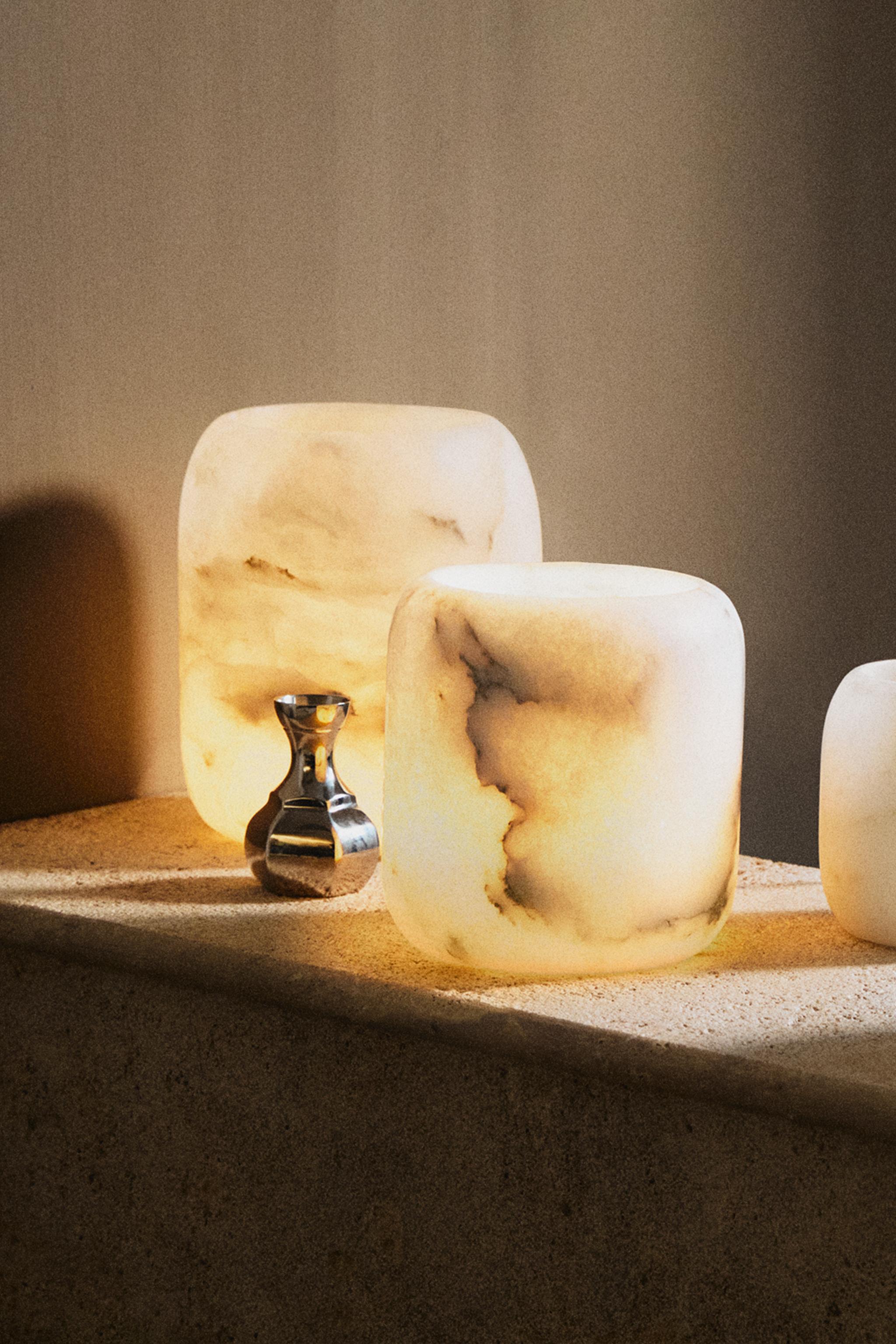 ALABASTER TEALIGHT HOLDER